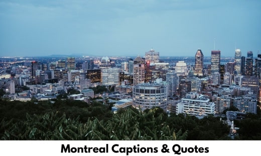 Montreal Captions & Quotes